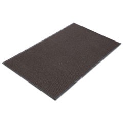 Needle Rib Wipe & Scrape Mat, Polypropylene, 48 x 72, Brown