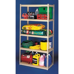 Stur-D-Stor Shelving, Five-Shelf, 36.5w x 18.5d x 72h, Sand