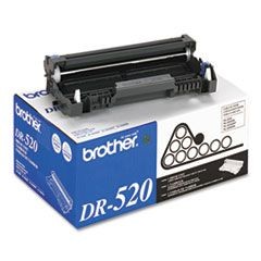 DR520 Drum Unit, 25,000 Page-Yield, Black