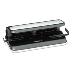 32-Sheet Easy Touch Two- to Three-Hole Punch with Cintamatic Centering, 9/32