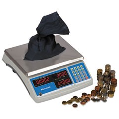 Electronic 60 lb Coin and Parts Counting Scale, 11 1/2 x 8 3/4, Gray