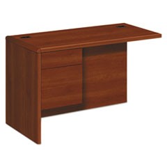 10700 "L" Workstation Return, Left 3/4 Pedestal, 48w x 24d x 29.5h, Cognac