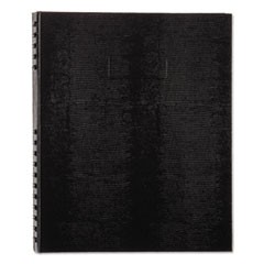 NotePro Notebook, 1-Subject, Medium/College Rule, Black Cover, (75) 11 x 8.5 Sheets