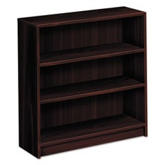 1870 Series Bookcase, Three-Shelf, 36w x 11.5d x 36.13h, Mahogany