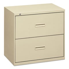 400 Series Lateral File, 2 Legal/Letter-Size File Drawers, Putty, 30" x 18" x 28"