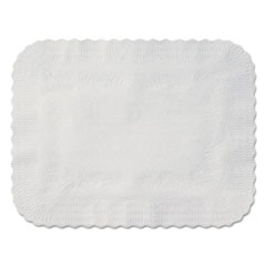 Scalloped Edge Traymat, Bond Paper, White, 19 1/8 x 14, 1000/Carton