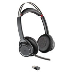 Voyager Focus UC Stereo Bluetooth Headset System with Active Noise Canceling