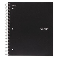 Wirebound 5-Subject Notebook, College Rule, 11 x 8 1/2, 200 Sheets, Assorted