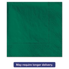 Beverage Napkins, 2-Ply, 9 1/2 x 9 1/2, Hunter Green, 1000/Carton