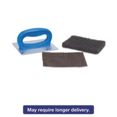 Griddle Pad Holder Kit, 4" x 5 1/4", Blue, 10/Carton