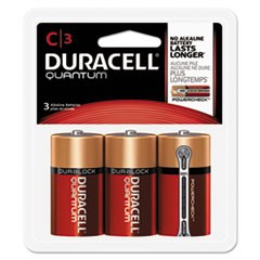 Quantum Alkaline Batteries w/ Duralock Power Preserve Technology, C, 1.5V, 3/Pk