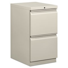 Mobile Pedestals, Left or Right, 2 Legal/Letter-Size File Drawers, Light Gray, 15" x 20" x 28"