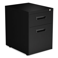 File Pedestal, Left or Right, 2-Drawers: Box/File, Legal/Letter, Black, 14.96" x 19.29" x 21.65"