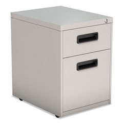 File Pedestal, Left or Right, 2-Drawers: Box/File, Legal/Letter, Light Gray, 14.96" x 19.29" x 21.65"