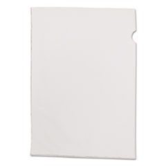 See-In File Jackets, Letter, Vinyl, Clear, 50/Box