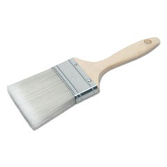 8020015964245, SKILCRAFT Synthetic Filament Paint Brush, 0.56" Wide, Flat Profile, Hardwood Handle