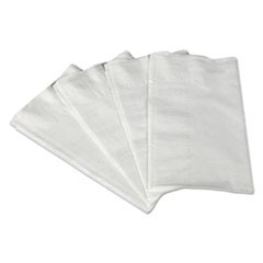 1/8-Fold Dinner Napkins, 2-Ply, 17 x 14 63/100, White, 300/Pack, 10 Packs/Carton