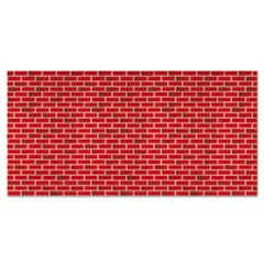 Fadeless Designs Bulletin Board Paper, Brick, 50 ft x 48", Red/White