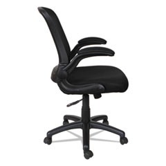 Alera EB-E Series Swivel/Tilt Mid-Back Mesh Chair, Supports Up to 275 lb, 18.11" to 22.04" Seat Height, Black