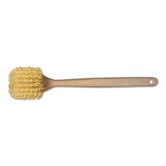 Utility Brush, Polypropylene Fill, 20" Long, Tan Handle