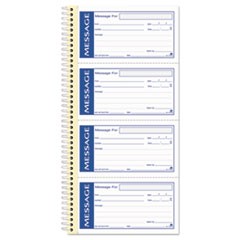 Write 'n Stick Phone Message Book, Two-Part Carbonless, 4.75 x 2.75, 4 Forms/Sheet, 200 Forms Total