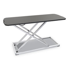 AdaptivErgo Laptop Lifting Workstation, 31.25" x 12.63" x 1.38" to 16", Black/Silver