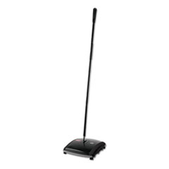 Dual Action Sweeper, 44" Steel/Plastic Handle, Black/Yellow