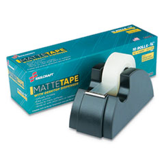 7510015806224, SKILCRAFT Desktop Tape Dispenser with 10 Matte Rolls of Tape, 1" Core, Plastic, Black