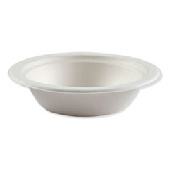 Bagasse Dinnerware, Bowl, 12 oz, White, 1,000/Carton