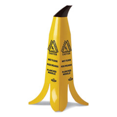 Banana Wet Floor Cones, 11 x 11.15 x 23.25, Yellow/Brown/Black