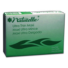 Naturelle Maxi Pads, #4 Ultra Thin with Wings, 200 Individually Wrapped/Carton