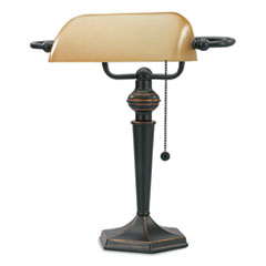 Incandescent Desk Lamp, 6.5w x 6.5d x 16h, Oil Rubbed Bronze