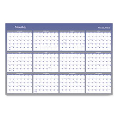 Vertical/Horizontal Erasable Quarterly/Monthly Wall Planner, 32 x 48, 12-Month (Jan to Dec): 2025