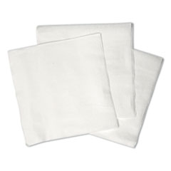 1/4-Fold Lunch Napkins, 1-Ply, 12" x 12", White, 6000/Carton