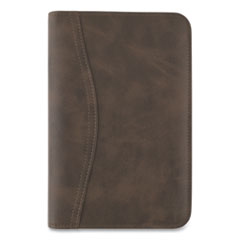 Distressed Brown Leather Planner/Organizer Starter Set, 6.75 x 3.75, Brown Cover, 12-Month (Jan to Dec): Undated