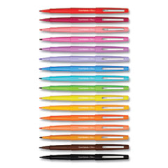 Flair Scented Felt Tip Porous Point Pen, Sunday Brunch Scents, Stick, Medium 0.7 mm, Assorted Ink and Barrel Colors, 16/Pack
