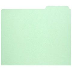 7530009886515, SKILCRAFT File Guide Card, 3-Tab, 11.75 x 10, Light Green, 1 Set