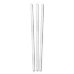 Jumbo Plastic Straw, 7.75", Clear, 500/Box, 24 Boxes/Carton