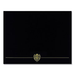 Classic Crest Certificate Covers, 9.38 x 12, Black, 5/Pack