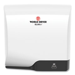 SLIMdri Hand Dryer, Aluminum, White