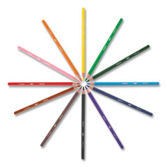 Kids Coloring Combo Pack in Durable Case, 12 Each: Colored Pencils, Crayons, Markers