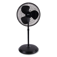 16" 3-Speed Oscillating Pedestal Stand Fan, Metal, Plastic, Black