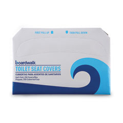 Premium Half-Fold Toilet Seat Covers, 14.25 x 16.5, White, 250 Covers/Sleeve, 20 Sleeves/Carton