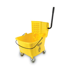 Pro-Pac Side-Squeeze Wringer/Bucket Combo, 8.75gal, Yellow