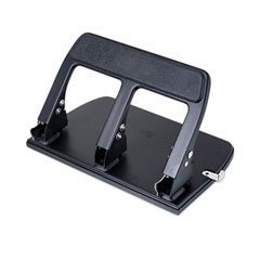 40-Sheet Three-Hole Punch with Padded Handle, 9/32