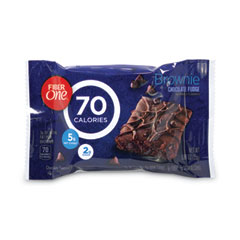 70 Calorie Chocolate Fudge Brownies, 0.89 oz, 40/Carton