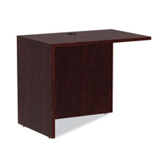 Alera Valencia Series Reversible Return/Bridge Shell, 35w x 23.63d x 29.5h, Mahogany