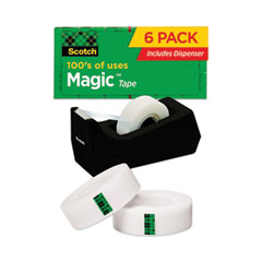 Magic Tape Desktop Dispenser Value Pack, 1