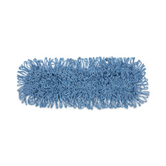 Mop Head, Dust, Looped-End, Cotton/Synthetic Fibers, 24 x 5, Blue