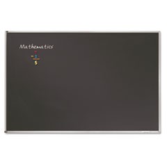 Porcelain Black Chalkboard w/Aluminum Frame, 48 x 36, Silver